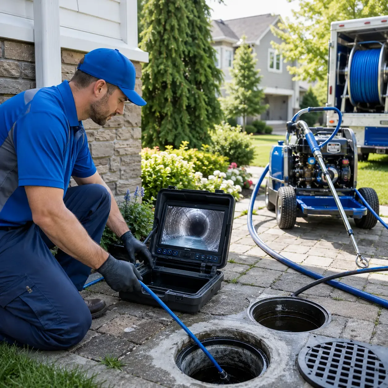 Outdoor drain cleaning professionals serving Yantic, CT
