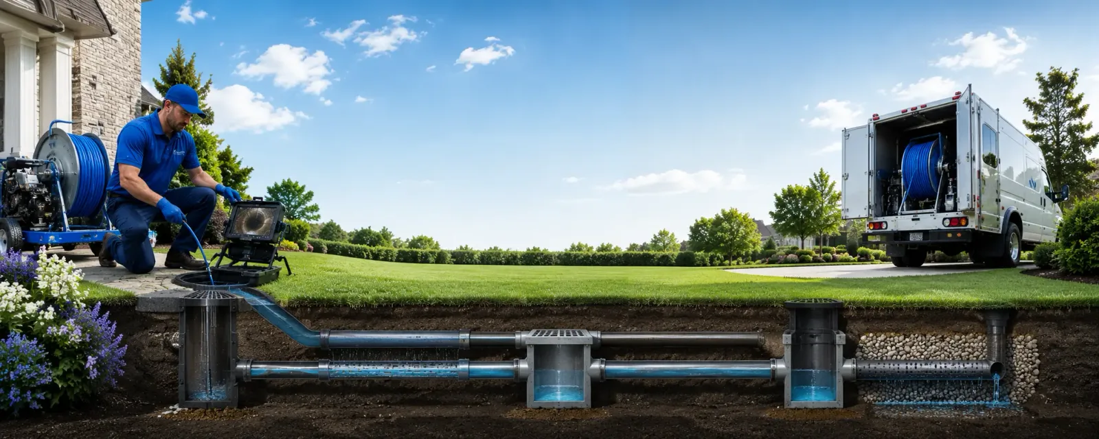 Outdoor drain cleaning information for Yantic, CT